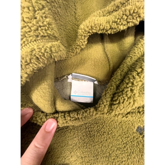 Columbia Hoodie Womens XL Fleece Snap Kangaroo Pocket Lightweight Jacket - Picture 6 of 8